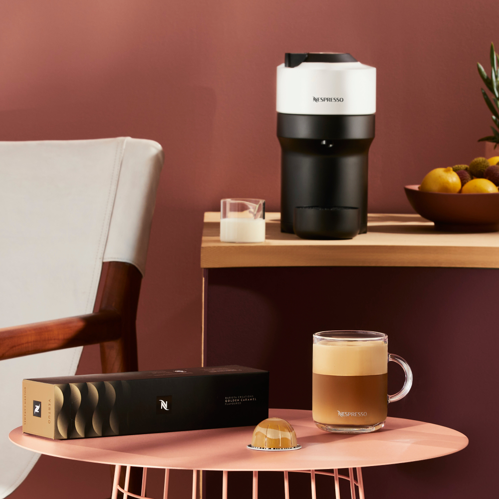 Кофе в капсулах Nespresso Vertuo Barista Creations Golden Caramel, 10 шт  купить в интернет-магазине в Москве, цены в «ДОМ КОФЕ»